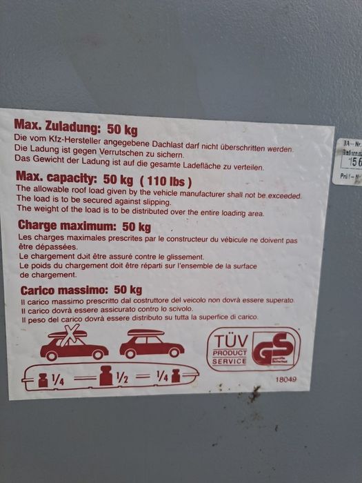 Bagażnik dachowy, box.