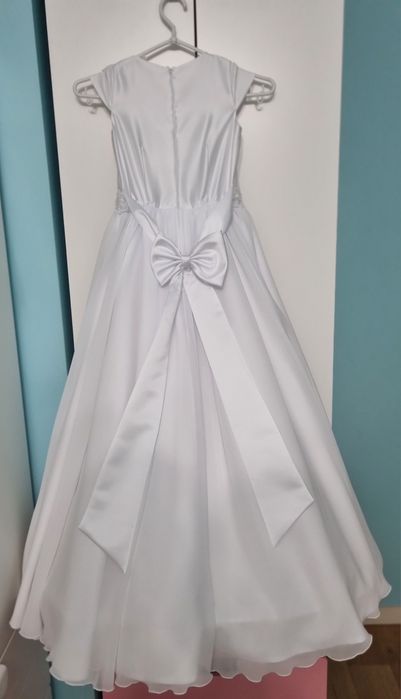 Sukienka komunijna biała 128 cm