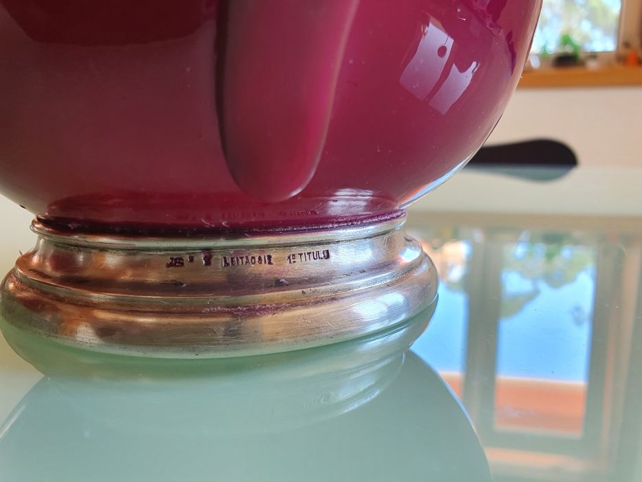 Jarra Vista Alegre Leitão & Irmão prata 1° título