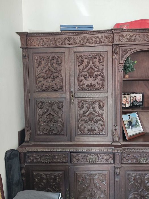 Conjunto de sala de Jantar Antigo/Rústico-Renascentista