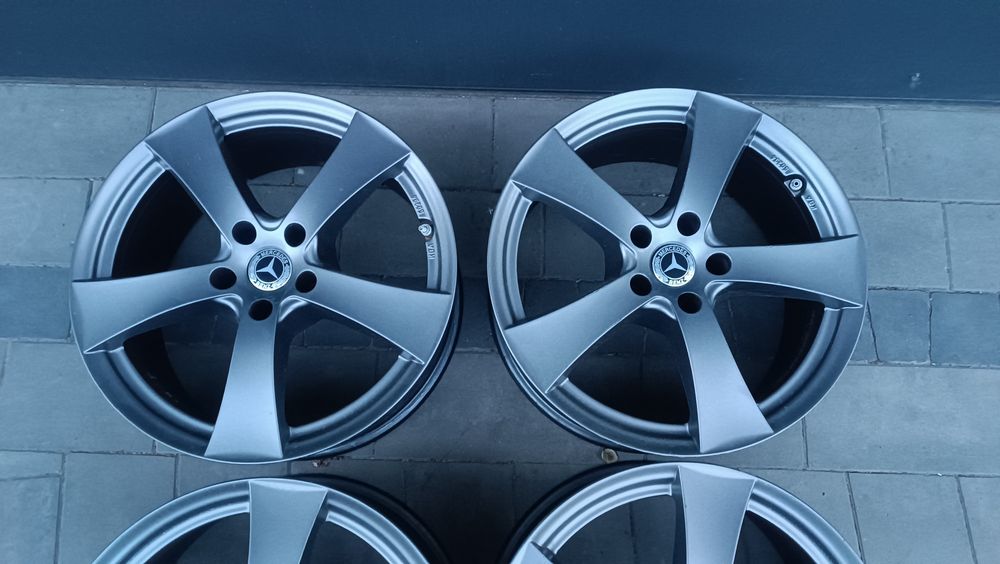 18 Alufelgi Audi A4 A5 A6 5x112 Mercedes C E GLC BMW 3,5, stan bdb grafitowe
