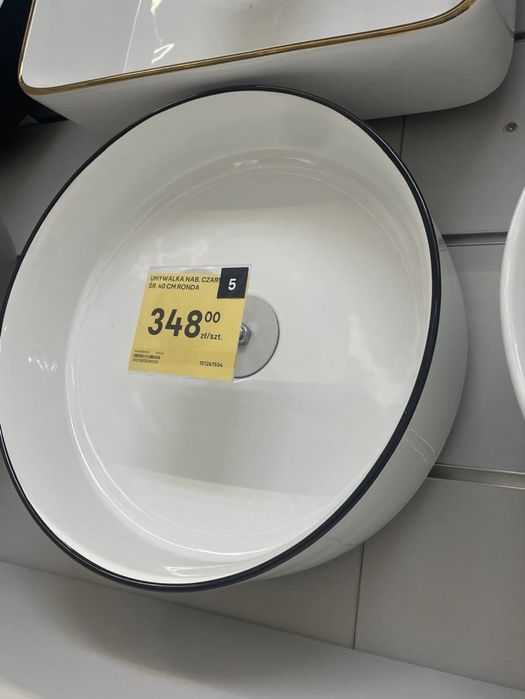 Umywalka nablatowa okrągła NOWA