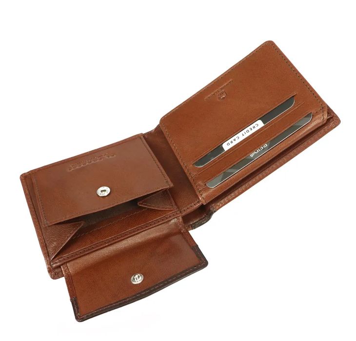 portfel męski skórzany el forrest 571-21 rfid brązowy