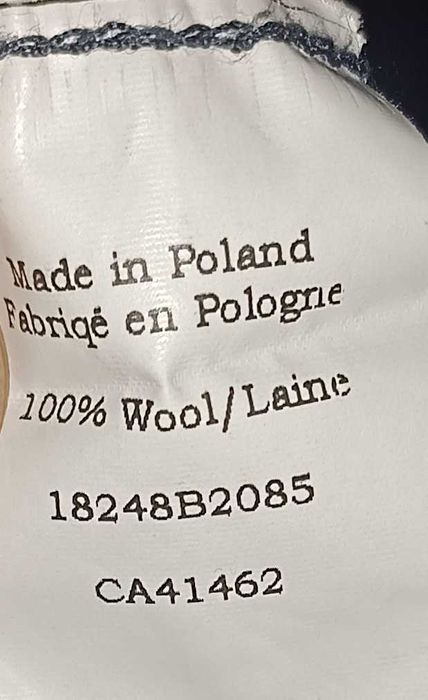 Sweter męski wełniany Wool w serek L (large) czarny