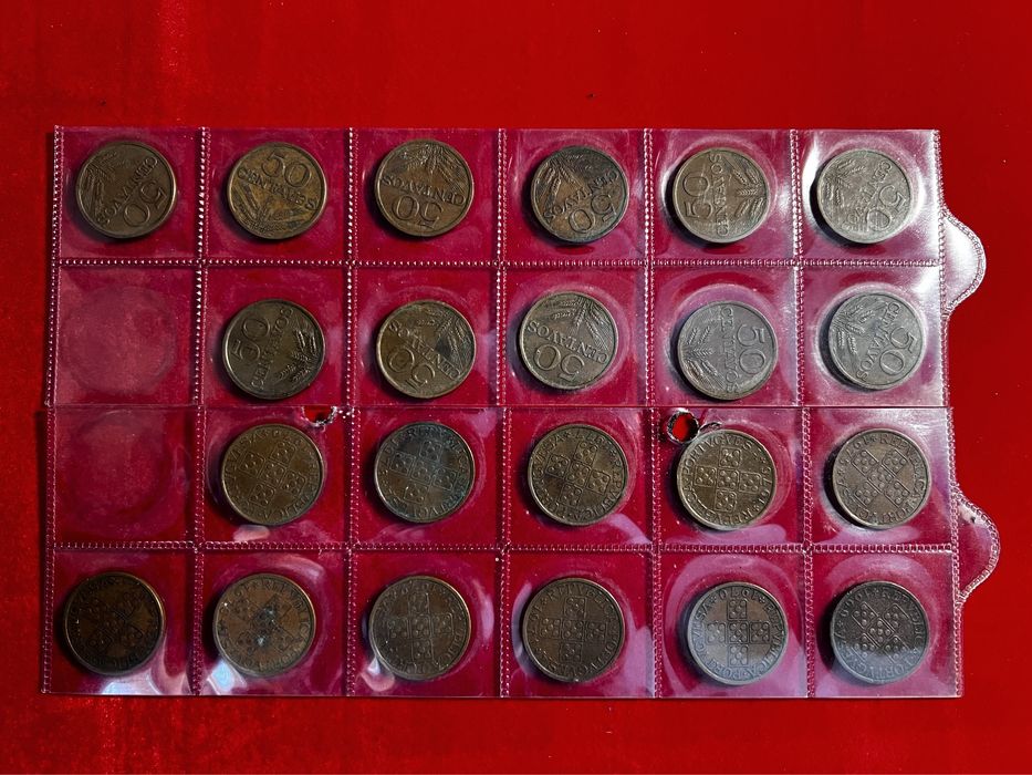 Coleção 50 centavos bronze completa