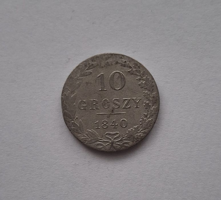 Moneta 10 Groszy 1840 rok Królestwo Kongresowe