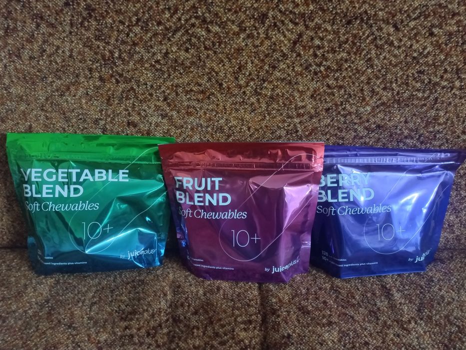 Zestaw żelki juice plus owocowe, warzywne I jagodowe (owoce leśne)
