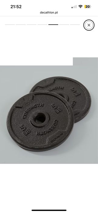 Conjunto de halteres de musculaçao 50kg