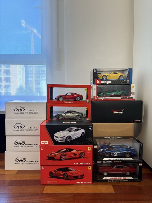 Miniaturas Diecast 1/18 – Otto Mobile, Bburago, BBR, Autoart, Topspeed