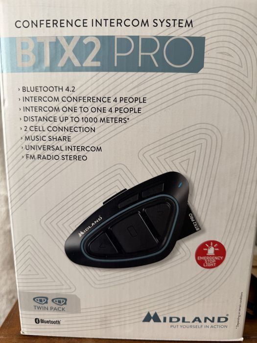 2 Intercomunicadores  para capacete mindland BTX2 Pro
