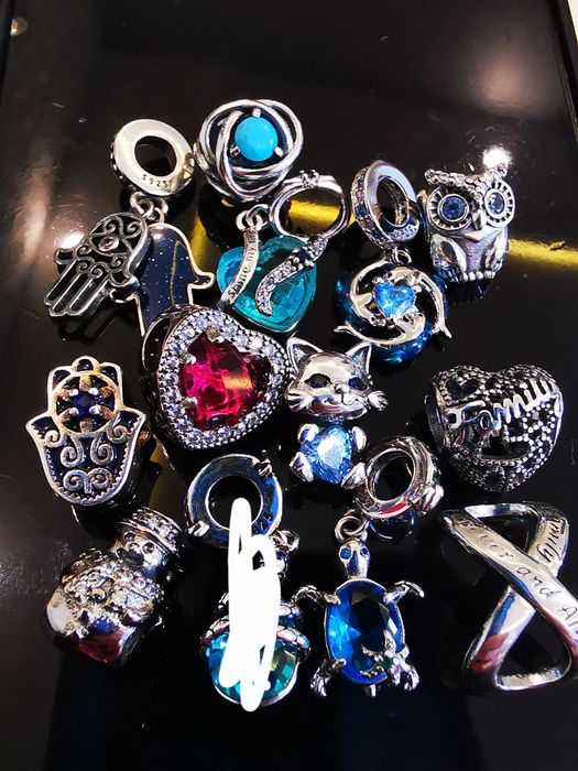 Charmsy,zawieszki do bransoletki, nowe,srebrne s925