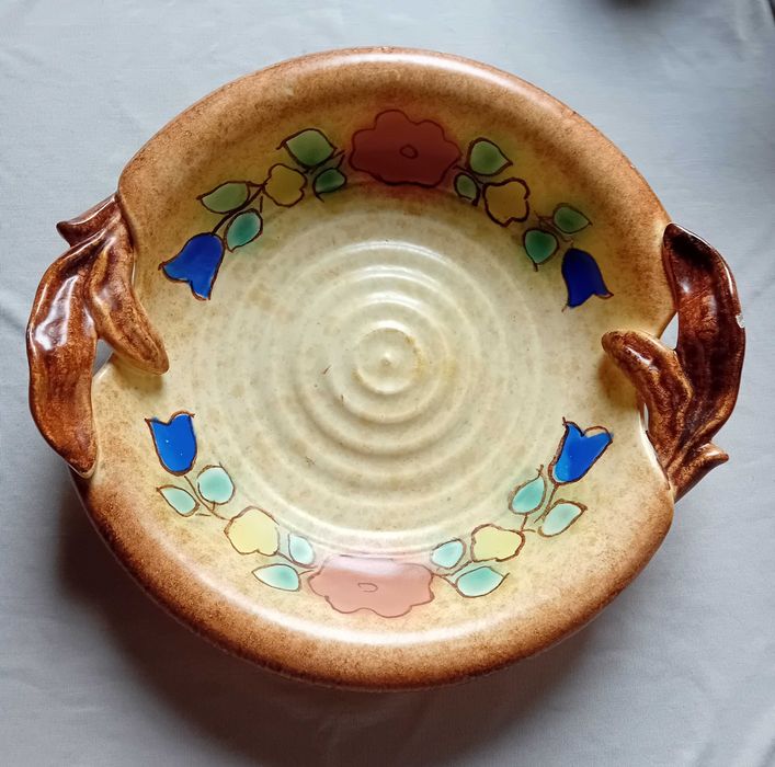 Ceramiczna misa - patera, Carstens - Uffrecht, I połowa XX w.
