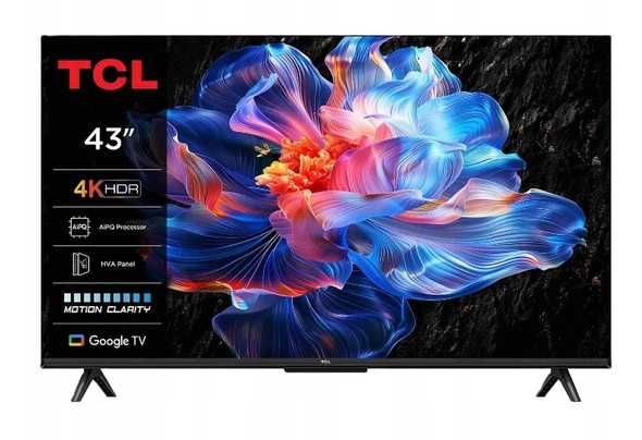 Telewizor LED TCL 43P6K 43 cale 4K UHD Smart Tv Google TV