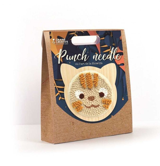 Zestaw kreatywny do punch needle - kotek