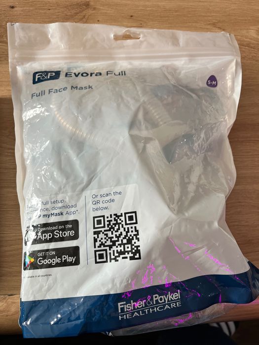 Maska twarzowa CPAP F&P Evora Full roz. S-M
