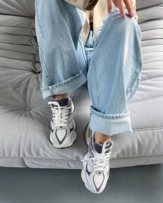 Кроссовки Женские New Balance 9060 Rain Cloud Grey/Кросівки Жіночі НБ