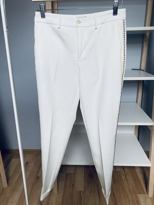 Komplet garnitur marynarka spodnie Liu Jo ecru