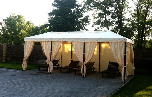 Пошив тентов на беседки, качели/ пошиття тентів на альтанки, шатри ...