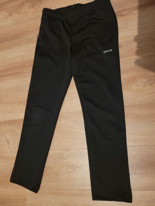 Spodnie dresowe treningowe do piłki nożnej Kipsta Decathlon 152 czarne