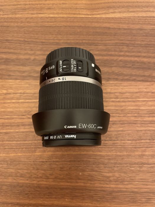 Canon EOS Rebel T1I Reflex 15.1 e objetivas 18-55mm/18-200mm