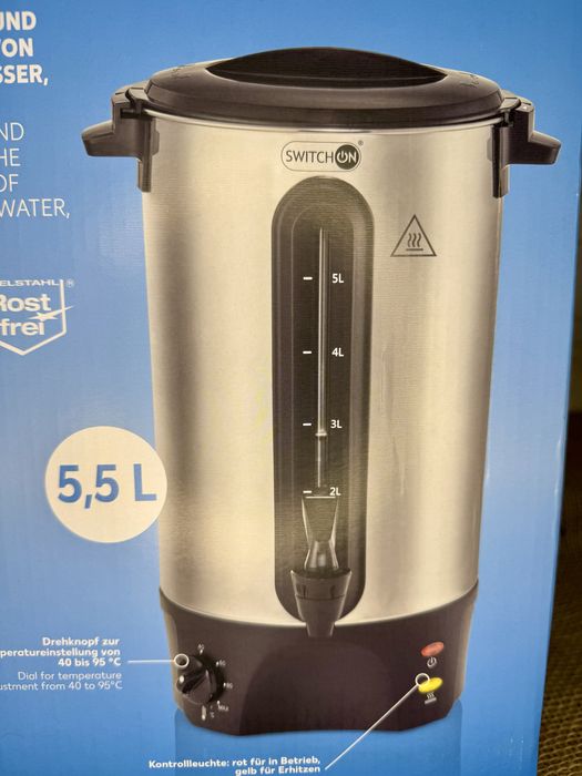 Warnik do napojów, wody 5,5L | 1300W | stal nierdzewna | NOWY
