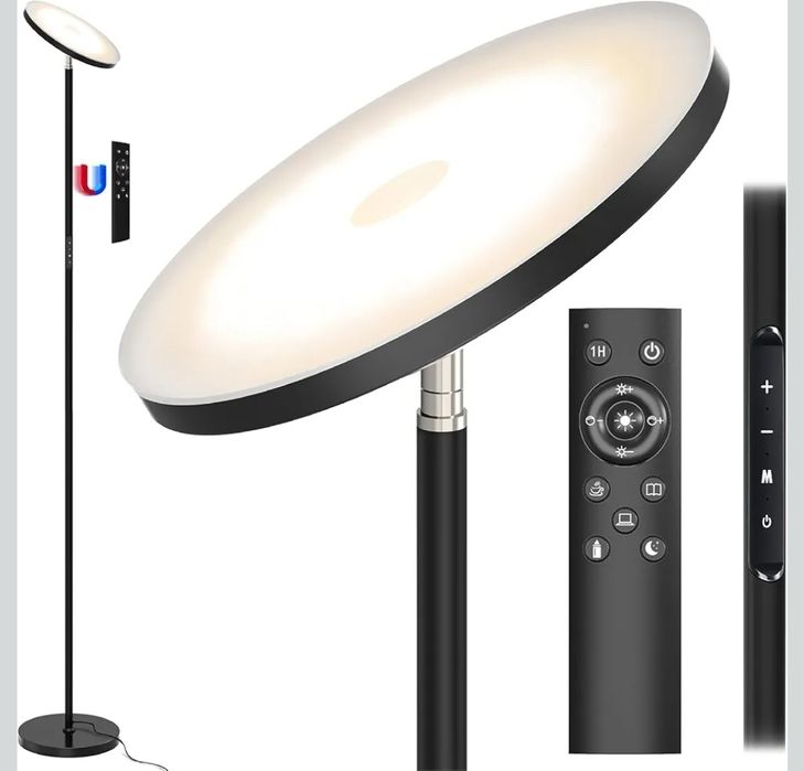 Lampa stojąca LED Ściemniana 30 W 3000 Lumenów Nowoczesna lampa W017