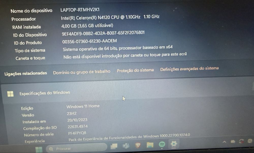 Portátil Lenovo como novo