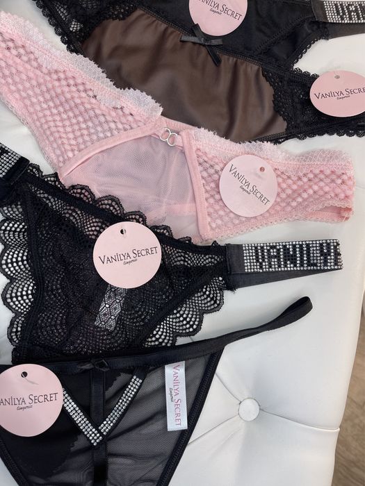 Набор женских трусов 5 шт+упаковка Жіночі труси з камінцями+мішечок