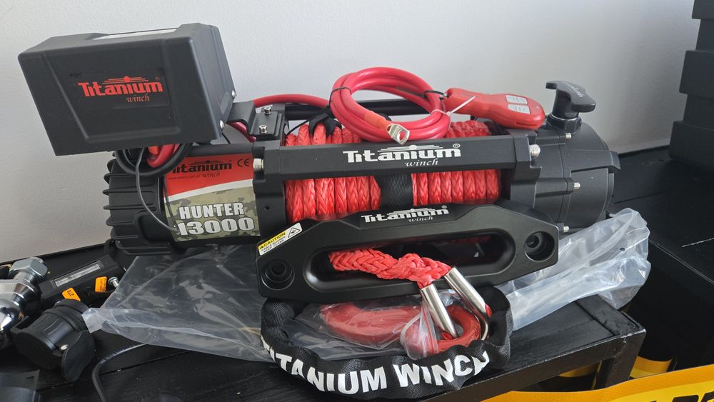 Wyciągarka elektryczna TITANIUM Winch 13000lbs 6 ton Quad autolaweta