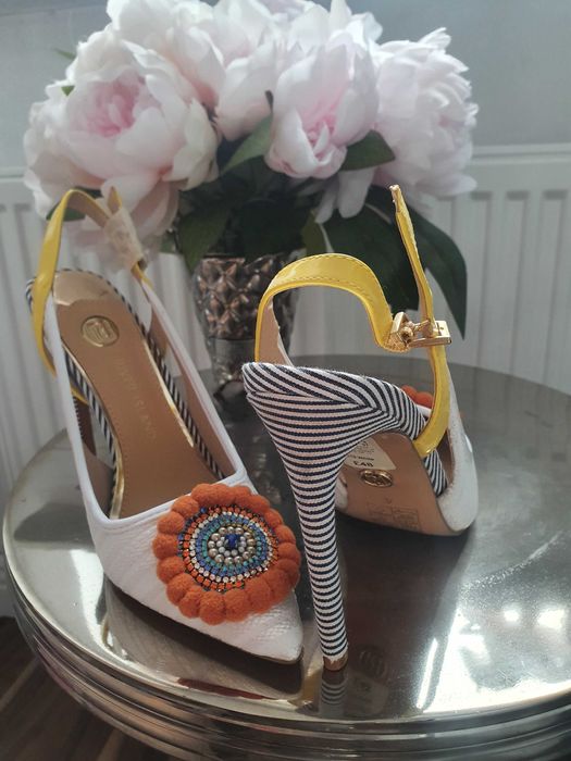 Oryginalne Szpilki zebra River Island Nowe