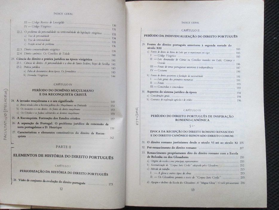 História do Direito Português, de Mário Júlio de Almeida Costa