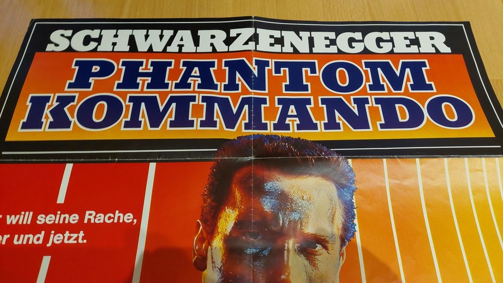Poster Original Filme Commando - Arnold Schwarzenegger - 1985