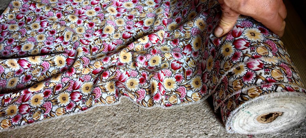 Wiskoza materiał bela 45mbx150cm (wychodzi 9zł za metr)