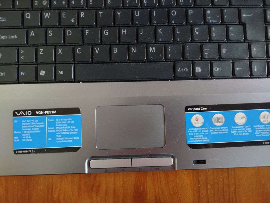 Portátil Sony Vaio VGN-FE31M