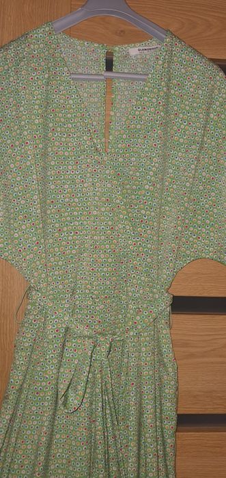 Cudny zielony kombinezon letni damski przewiewny 38 M