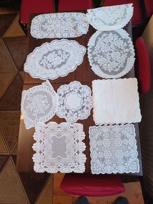 Serwetki  i bieżnik z czasów PRL