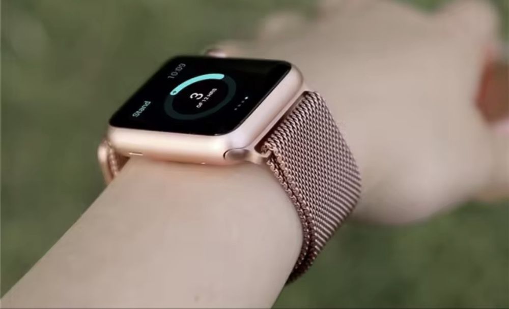 Браслет металевий Apple Watch 44-45 mm (міланська петля, Milanese, ремінець, металлический ремешок Миланская петля, Миланезе)