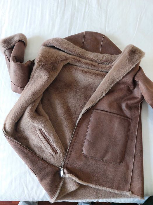 Casaco de pele dupla fase