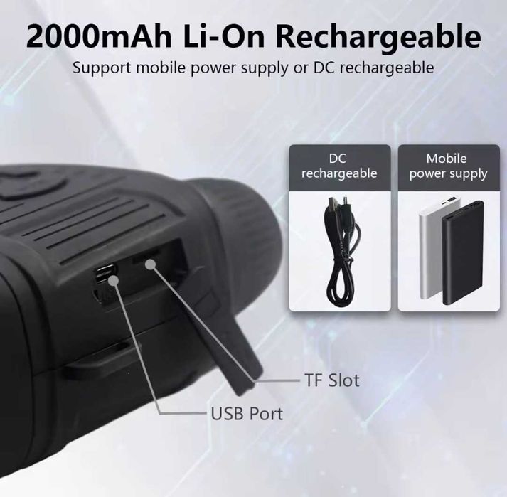 Binóculos Visão Noturna Infravermelho Foto/Vídeo HD