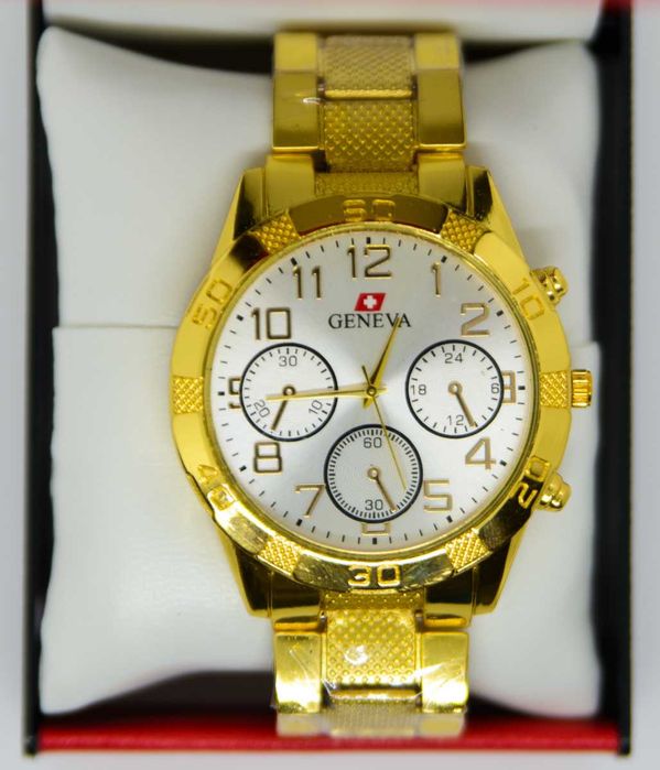 Zegarek męski Geneva z mechanizmem kwarcowym.