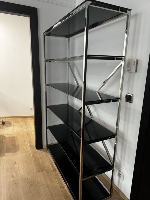 Duzy regał glamour chrom Transport