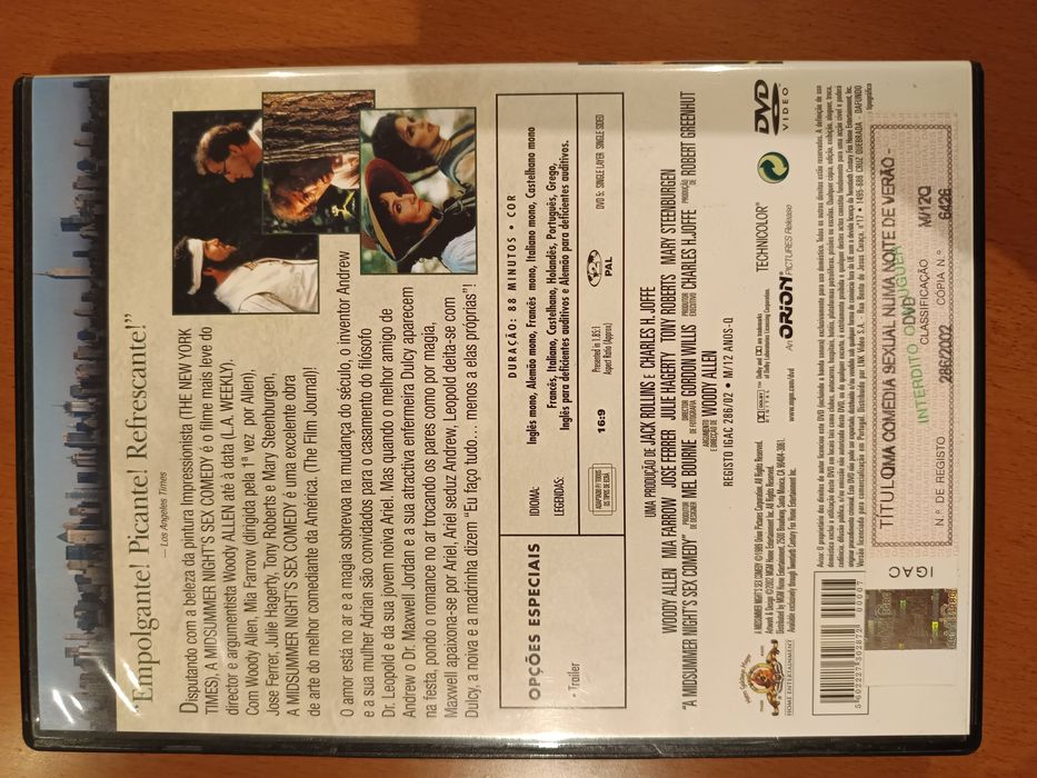 DVD uma comédia sexual numa noite de verão