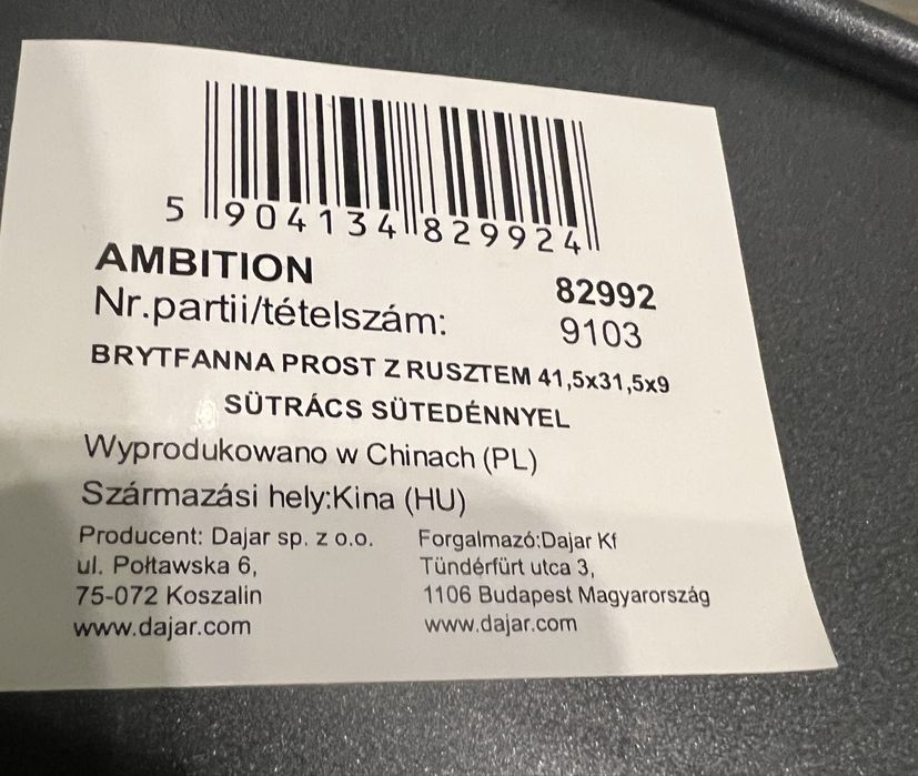 Brytwanka z rusztem Largo Ambition