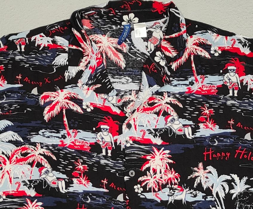Wr) H&M oryginalna koszula krótki rękaw hawajka Roz.XL