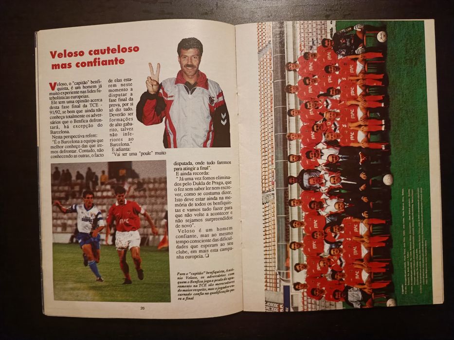 Revista guia dos campeões 1991 Benfica