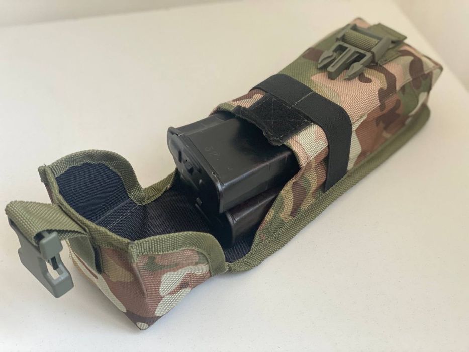 Підсумок під 2 магазина АК, подвійний мультикам олива (хакі) піксель