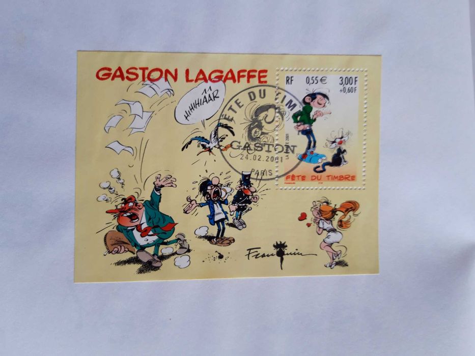 BD Gaston Lagaffe tome 18 Edição "Fête du timbre GASTON"