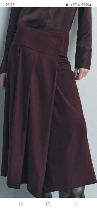 Piękna burgundowa spódnica nowa  r.38 Zara