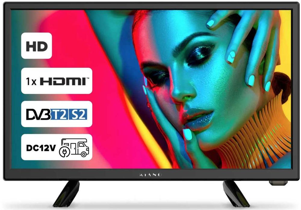 Telewizor Kiano Slim TV 19 Travel LED HD Ready 60Hz DVB-T2 do ZK