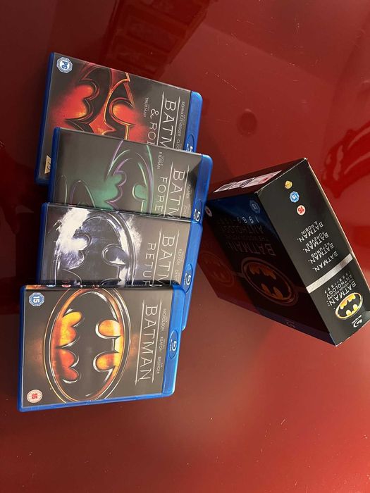 Batman Motion Picture Anthology 89-97 Blu-Ray Box Caixa 4 Discos